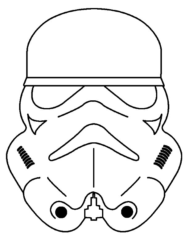 Kids-n-fun.de | Basteln Masken Menschen Star Wars
